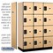 Salsbury Industries 4 Tier Designer Locker, 54"Wx76"Hx21"D, 12 Door, Maple 18-24361MAP - alternate 2